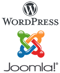 Logo Joomla et Wordpress
